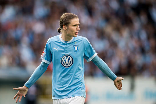 Malmö FFs Pawel Cibicki deppar
