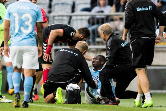 Malmö FFs Pa Konate skadad