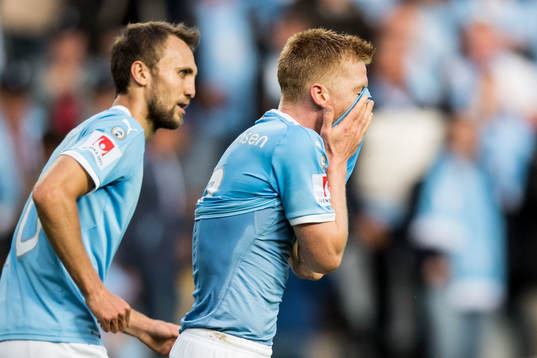 Malmö FFs Anders Christiansen deppar