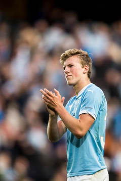 Malmö FFs Teddy Bergqvist tackar publiken