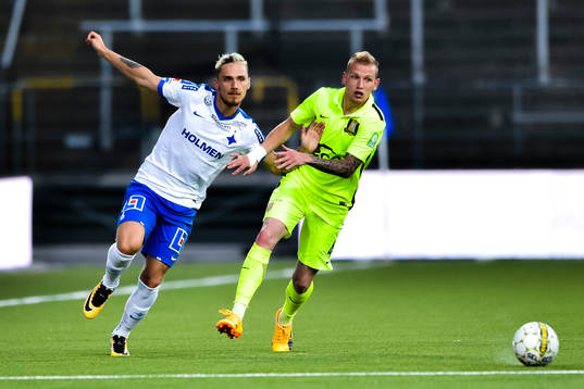 Norrköpings Linus Wahlqvist och Trakais Modestas Vorobjovas