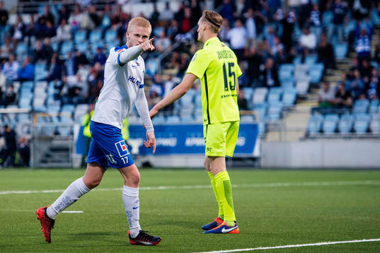 Norrköpings Karl Holmberg jublar