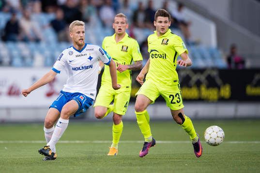 Norrköpings Filip Dagerstål och Trakais Mychailo Shyshka