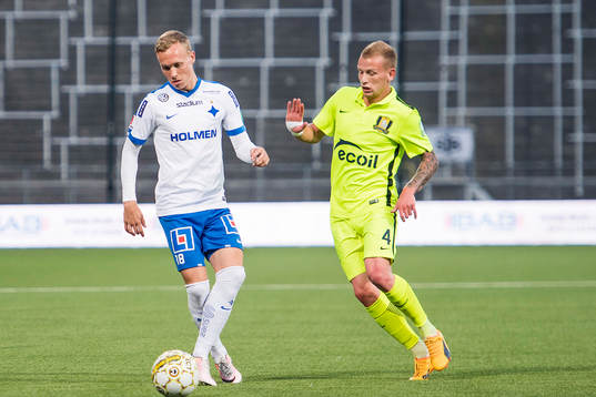 Norrköpings Gudmundur Thorarinsson och Trakais Modestas