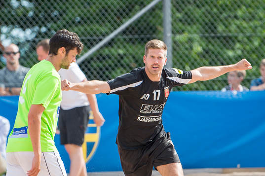 Glömminge IFs Daniel Serell jublar