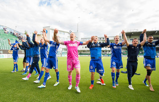 Sundsvalls spelare jublar