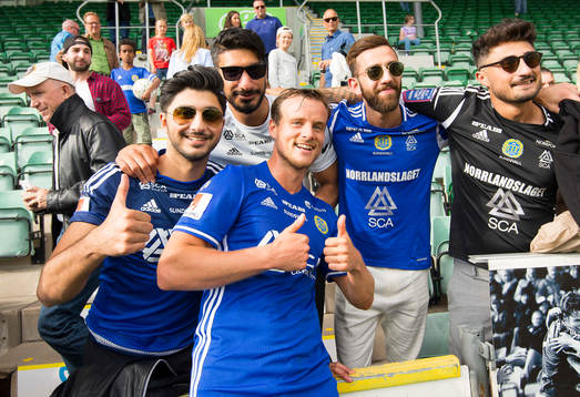 Sundsvalls Eric Larsson jublar med publiken