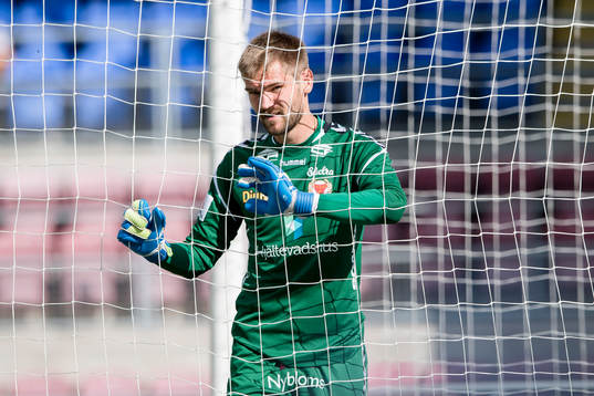 Kalmars målvakt Lucas Hägg-Johansson deppar