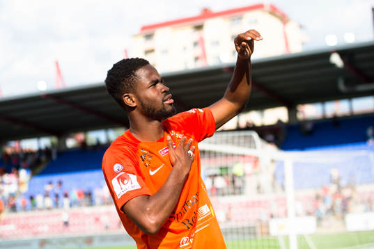 AFC Eskilstunas Thomas Ulimwengu jublar