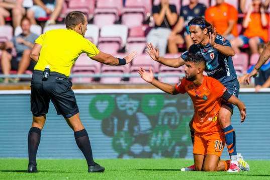 AFC Eskilstunas Omar Eddahri och Kalmars Emin Nouri