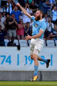 Malmö FFs Jo Inge Berget jublar
