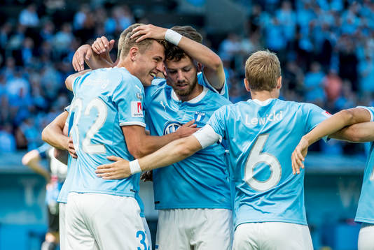 Malmö FFs Mattias Svanberg, Erdal Rakip och Oscar Lewicki