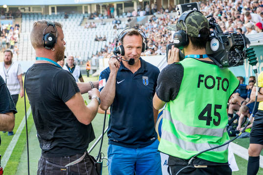 Sirius tränare Kim Bergstrand i TV-intervju innan