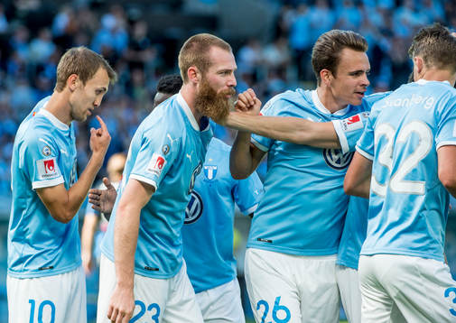 Malmö FFs norrmän Magnus Wolff Eikrem, Jo Inge Berget och