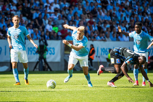 Malmö FFs Rasmus Bengtsson, Magnus Wolff Eikrem och