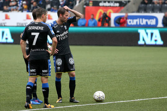 IFK Göteborgs Mads Albaek, Tobias Hysen  och Emil
