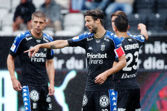 IFK Göteborgs Mattias Bjärsmyr gestikulerar