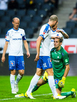 Norrköpings Andreas Johansson , Jon Gudni Fjoluson och