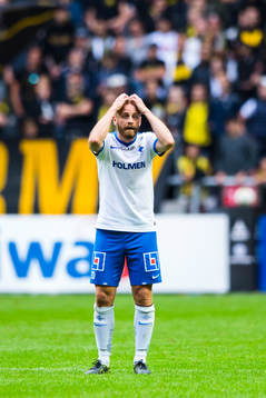 Norrköpings Daniel Sjölund deppar