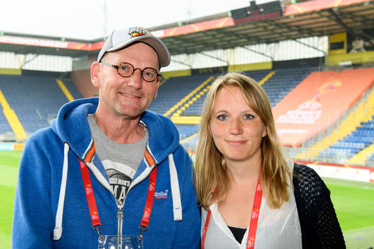 Anders Lundqvist och Lisa Edwinsson, journalister på