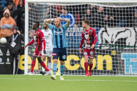 Djurgårdens Magnus Eriksson deppar
