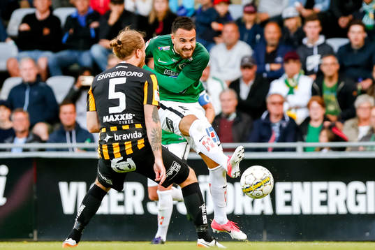Jönköpings Dzenis Kozica och Häckens Emil Wahlström