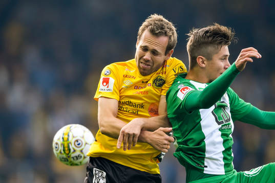 Elfsborgs Anders Randrup och Hammarbys Leo Bengtsson
