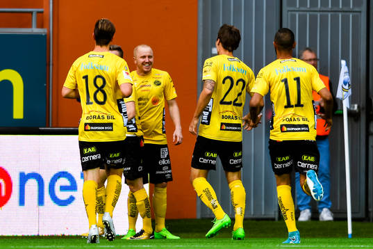 Elfsborgs Simon Lundevall jublar