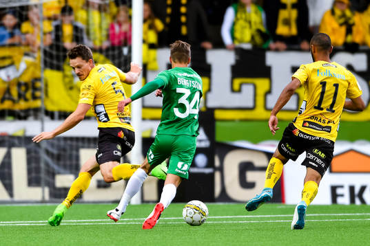 Elfsborgs Jörgen Horn och Hammarbys Leo Bengtsson
