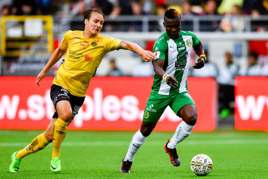 Hammarbys Joseph Aidoo och Elfsborgs Viktor Prodell