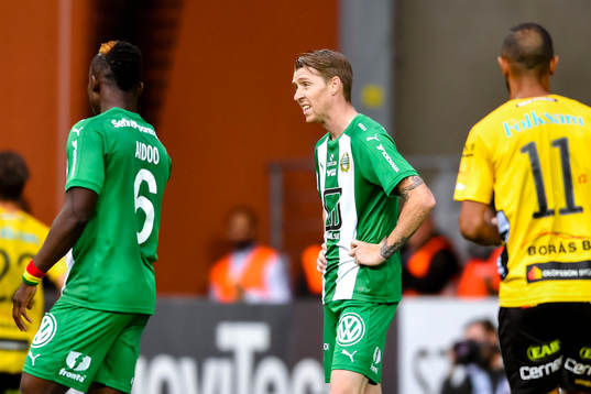 Hammarbys Birkir Már Saevarsson deppar