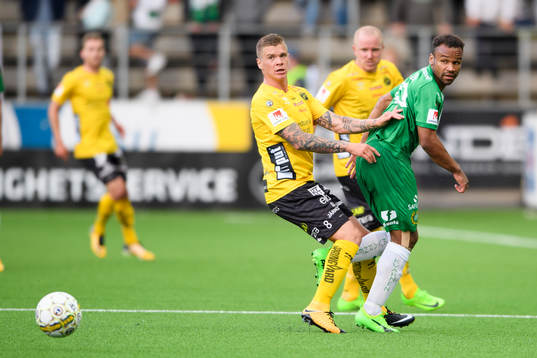 Hammarbys Serge-Junior Martinsson Ngouali och Elfsborgs