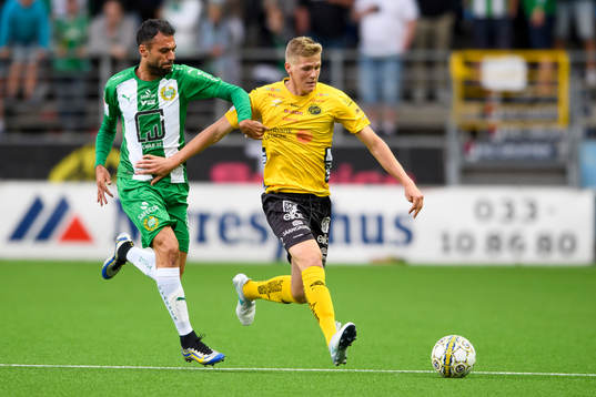 Elfsborgs Joakim Nilsson och Hammarbys Imad Khalili