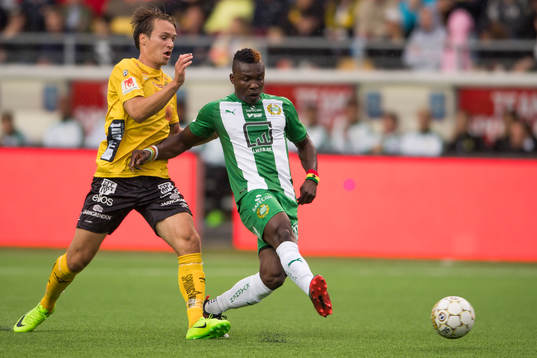 Hammarbys Joseph Aidoo och Elfsborgs Viktor Prodell