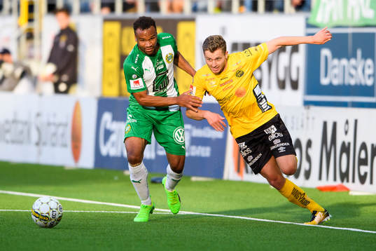 Hammarbys Serge-Junior Martinsson Ngouali och Elfsborgs