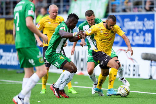 Hammarbys Jeppe Andersen och Joseph Aidoo