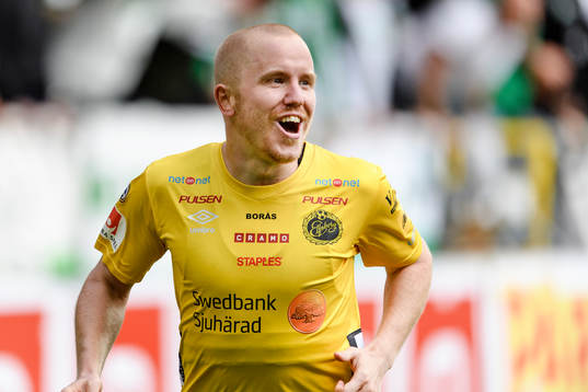 Elfsborgs Simon Lundevall jublar