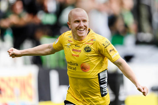 Elfsborgs Simon Lundevall jublar
