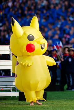 En uppblåsbar Pikachudocka