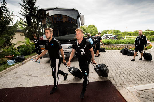 Malmö FFs Anton Tinnerholm och Anders Christiansen