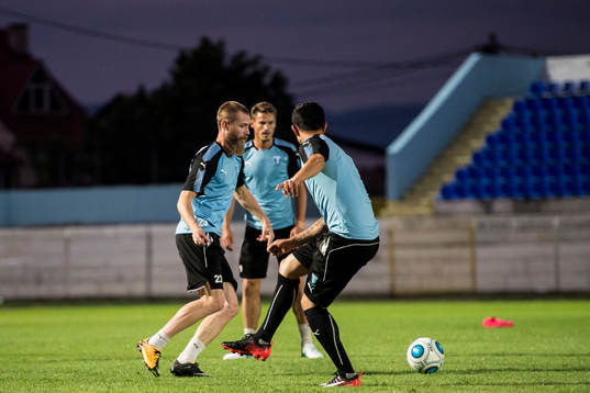 Malmö FFs Jo Inge Berget och Behrang Safari