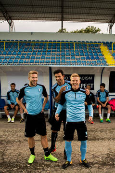Malmö FFs Anton Tinnerholm, Behrang Safari och Anders
