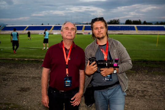 Sydsvenskans reporter Max Wiman och Bildbyråns fotograf