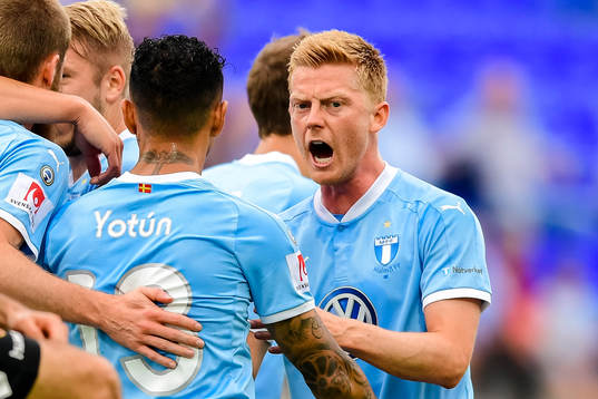 Malmö FFs Anders Christiansen jublar