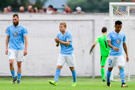 Malmö FFs Jo Inge Berget, Oscar Lewicki och Yoshimar