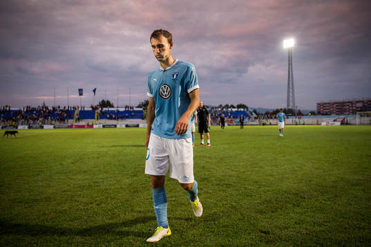 Malmö FFs Magnus Wolff Eikrem deppar när han lämnar