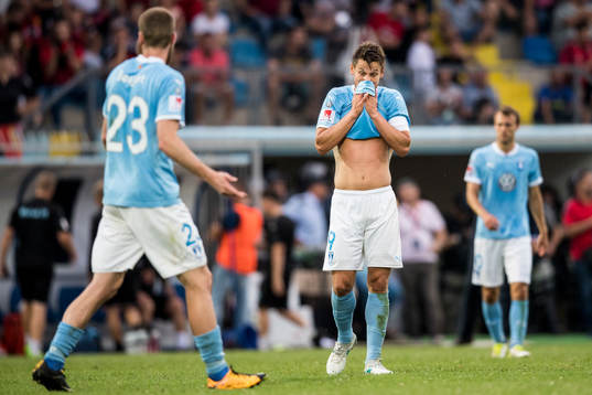 Malmö FFs Markus Rosenberg deppar