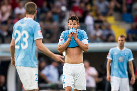 Malmö FFs Markus Rosenberg deppar
