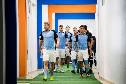 Malmö FFs Anton Tinnerholm, Markus Rosenberg, Anders