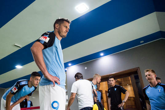 Malmö FFs Markus Rosenberg i spelargången